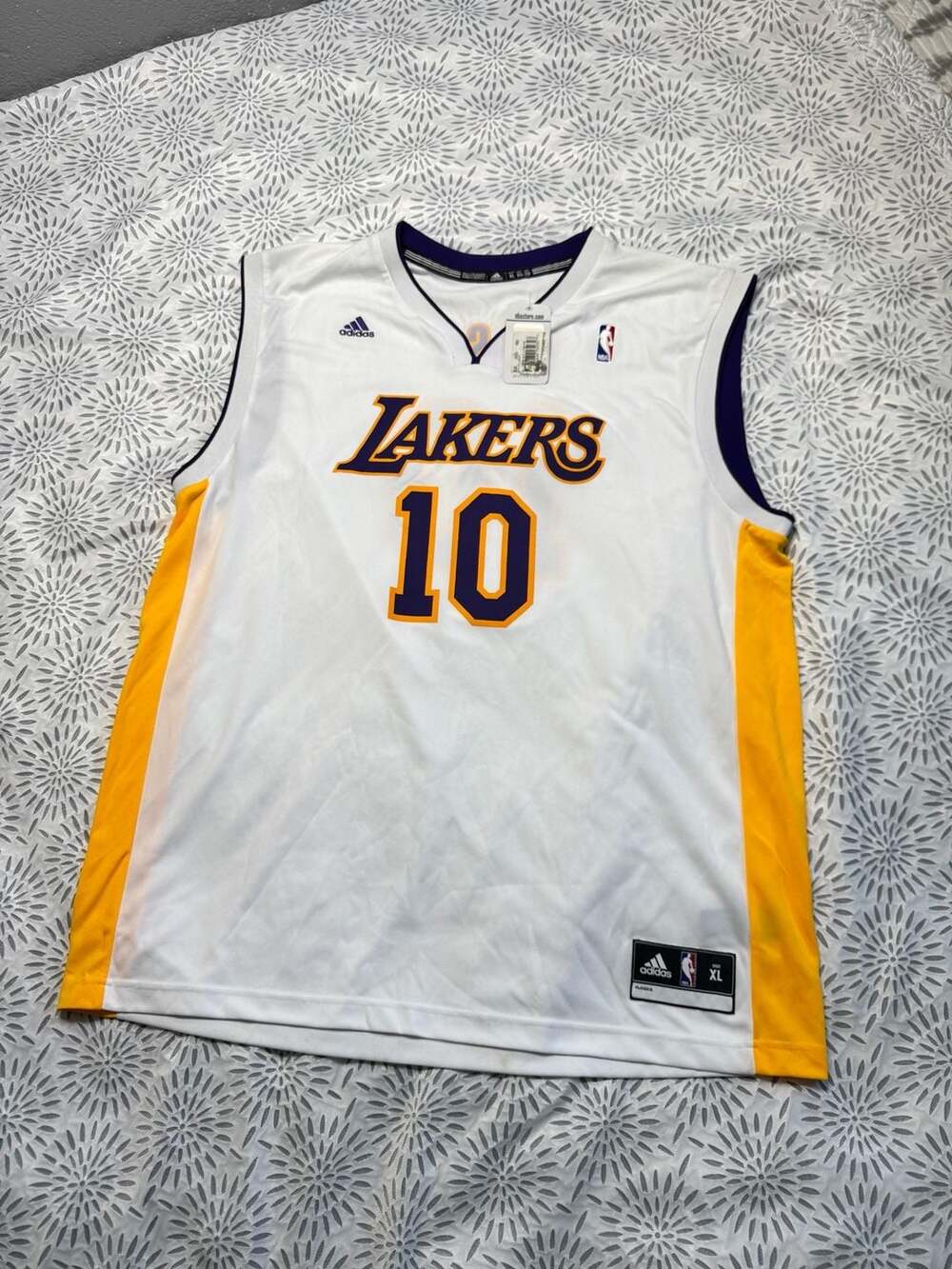 Adidas NBA Los Angeles Lakers Steve Nash #10 Jersey White XL